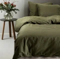 Satin bedding cover 200x200 green Soul Pine, Oeko-Tex 300 tc - Himla
