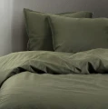 Pillowcases 50x60 satin cotton bedding Soul Pine green, Oeko-Tex, 2-pack - Himla