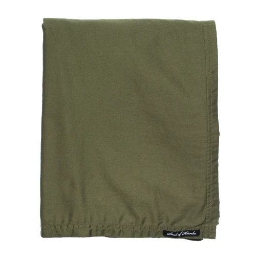 Prześcieradło z satyny 270x270 zielone Soul Pine, Oeko-Tex - Himla