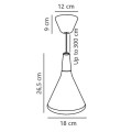 Lampa wisząca biała Nori 18 - DFTP by Nordlux