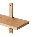 Półka drewniana dębowa Toronto Nature 93 cm - Muubs