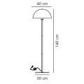 Lampa podłogowa skandynawska Ellen, biała - Nordlux
