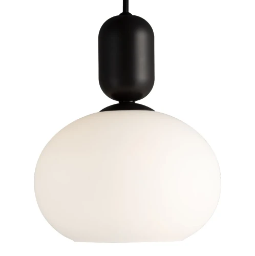 Lampa wisząca szklana Notti, czarna - Nordlux