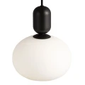 Lampa wisząca szklana Notti, czarna - Nordlux