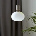 Lampa wisząca szklana Notti, szary - Nordlux
