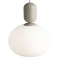 Lampa wisząca szklana Notti, szary - Nordlux