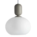 Lampa wisząca szklana Notti, szary - Nordlux