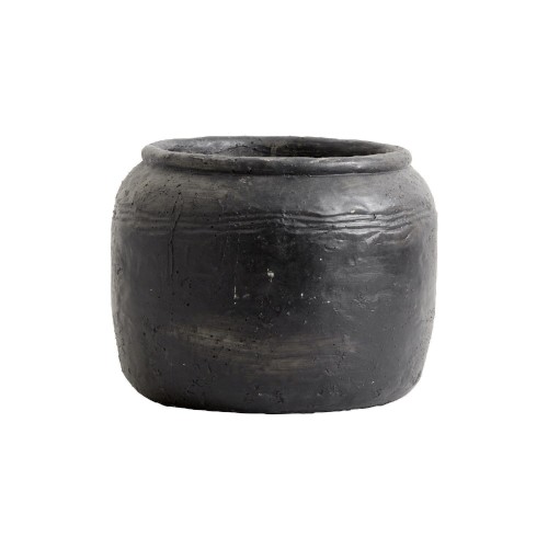 Betonowa doniczka Cira, czarna - Nordal