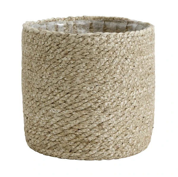 Jutowa osłonka na doniczkę Ø18, naturalna - Nordal