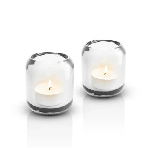 Świecznik na tealighty szklany Acorn Clear, 2 szt - Eva Solo