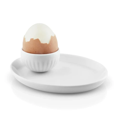 Kieliszek na jajko z podstawką, porcelanowy Legio Nova, biały - Eva Solo