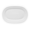 Talerz owalny porcelanowy Legio Nova 37x25 cm, biały - Eva Solo