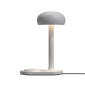 Lampa stołowa z ładowarką Emendo Cloud Grey - PLEASE WAIT to be SEATED