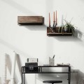 Nowoczesna półka na ścianę Tokyo Dark, drewno dębowe - Muubs
