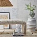 Biały wazon ceramiczny Sahal - Bloomingville