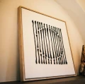 Obraz na ścianę Bergamo Circle Lines 63 x 63, płótno z ramą - Pomax