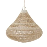 Duży abażur rattanowy Drop 80 - Bazar Bizar
