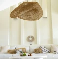 Abażur rattanowy do lamp sufitowych wiszących Cloud XXL, naturalny - Bazar Bizar