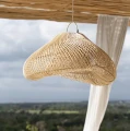 Rattanowy abażur do lampy wiszącej Cloud M, naturalny - Bazar Bizar