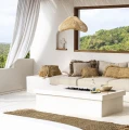 Rattanowy abażur do lampy wiszącej Cloud M, naturalny - Bazar Bizar