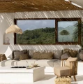 Rattanowy abażur do lampy wiszącej Cloud M, naturalny - Bazar Bizar