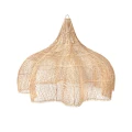 Abażur rattanowy do lampy wiszącej Whipped XL, naturalny - Bazar Bizar