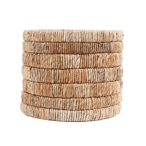 Kosz do przechowywania Chuma, z liści bananowca - Bazar Bizar