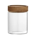 Szklany pojemnik z drewnianą pokrywką Kauna 285 ml - Bloomingville