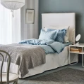 Narzuta na łóżko 160x260 Dani Clean, Oeko-Tex Gots, jasnoszara - Himla