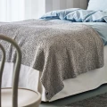 Narzuta na łóżko 260x260 Dani Clean, Oeko-Tex Gots, jasnoszara - Himla