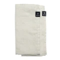 Lniane serwetki materiałowe na stół beżowe 45x45 Sunshine Fog, 4-pak - Himla
