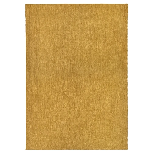 Dywan tkany na płasko wełniany Norm 140x200, musztardowy - Finarte