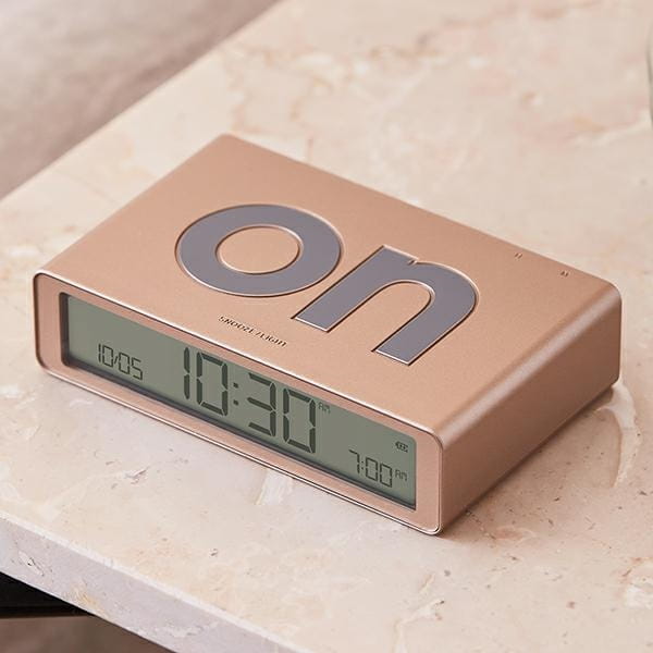 Lexon Flip Classic budzik dwustronny, sklep natural home decor