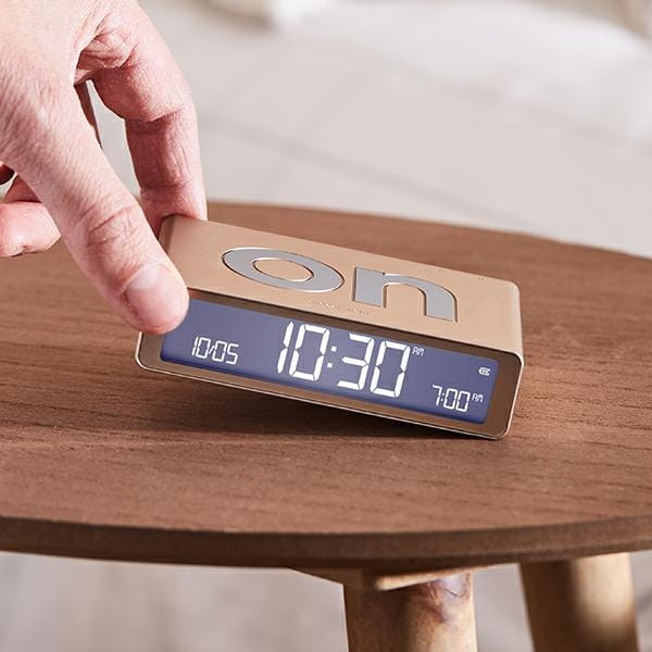 Lexon Flip Classic budzik, naturalhomedecor