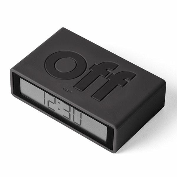 Lexon Flip+ budzik elektroniczny na baterie, naturalhomedecor