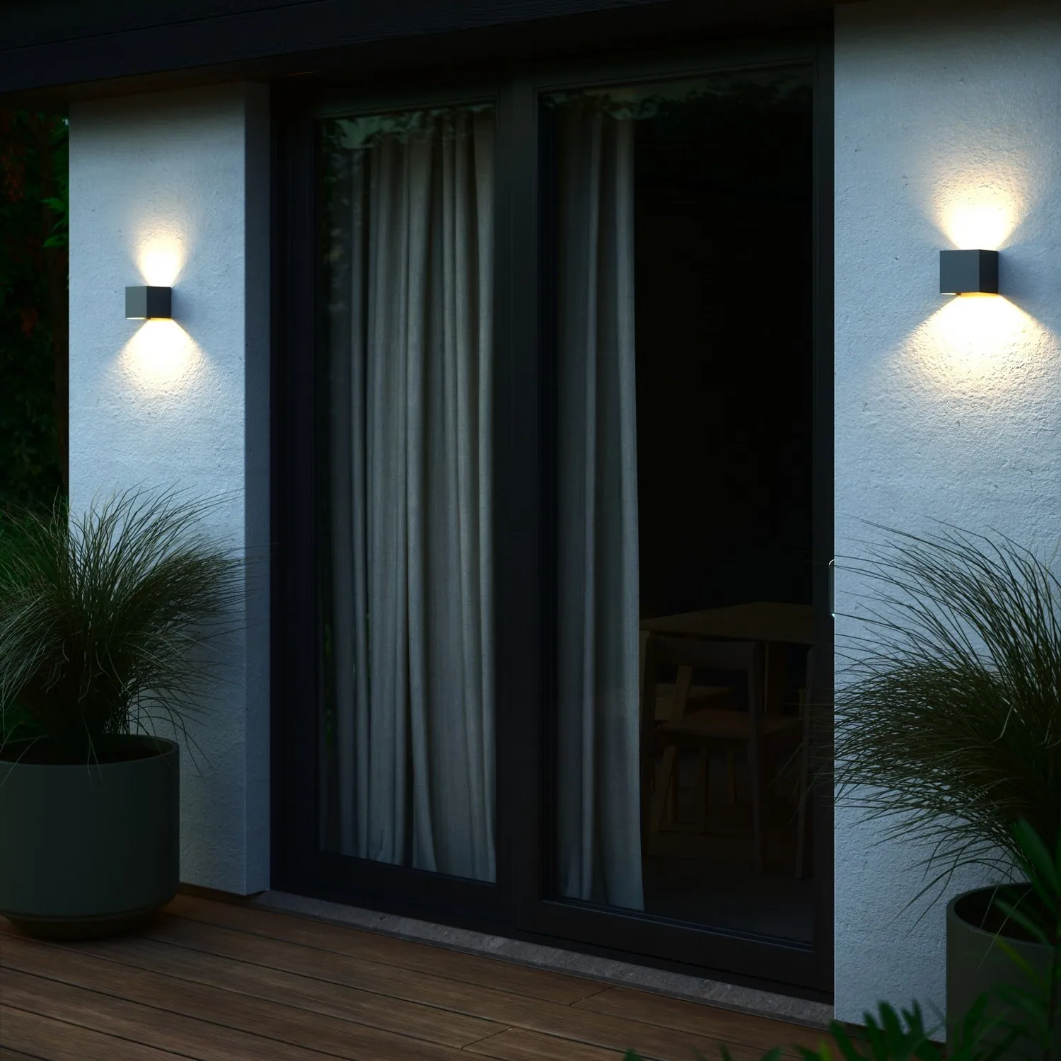 Lampa elewacyjna góra dół, Nordlux Natural Home Decor