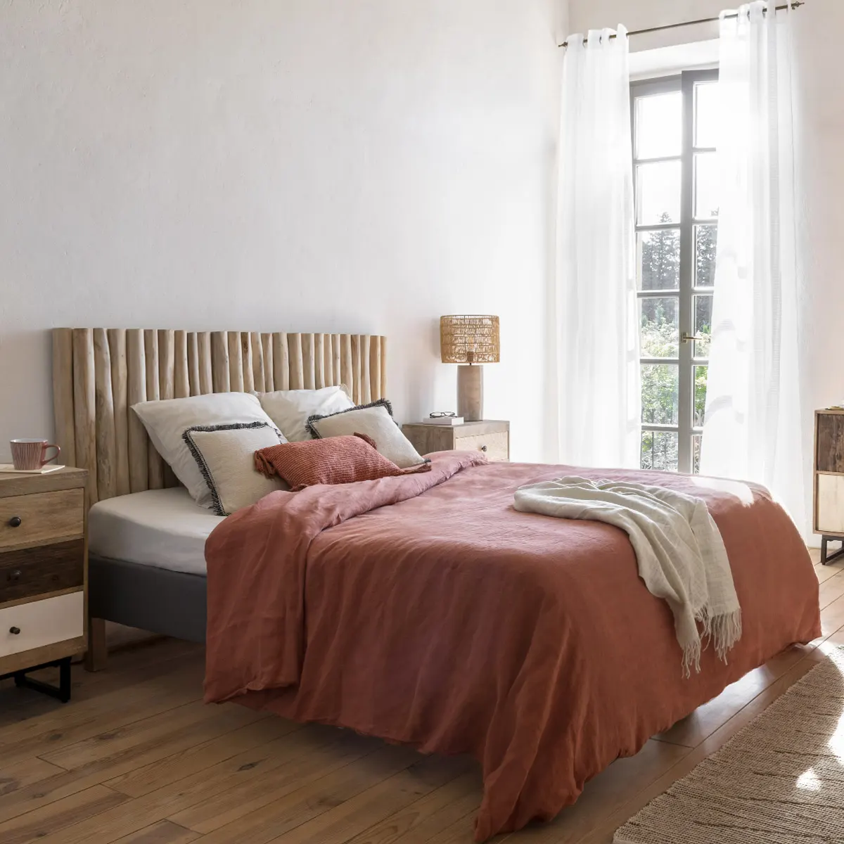 Pościel lniana, natural home decor