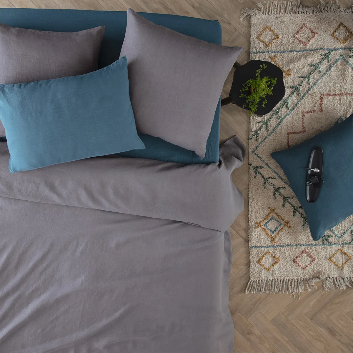 Pościel z lnu, natural home decor