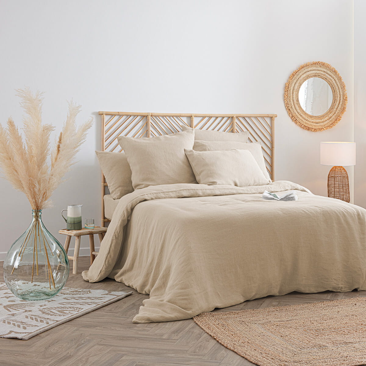 Atmosphera Linah pościel lniana, natural home decor