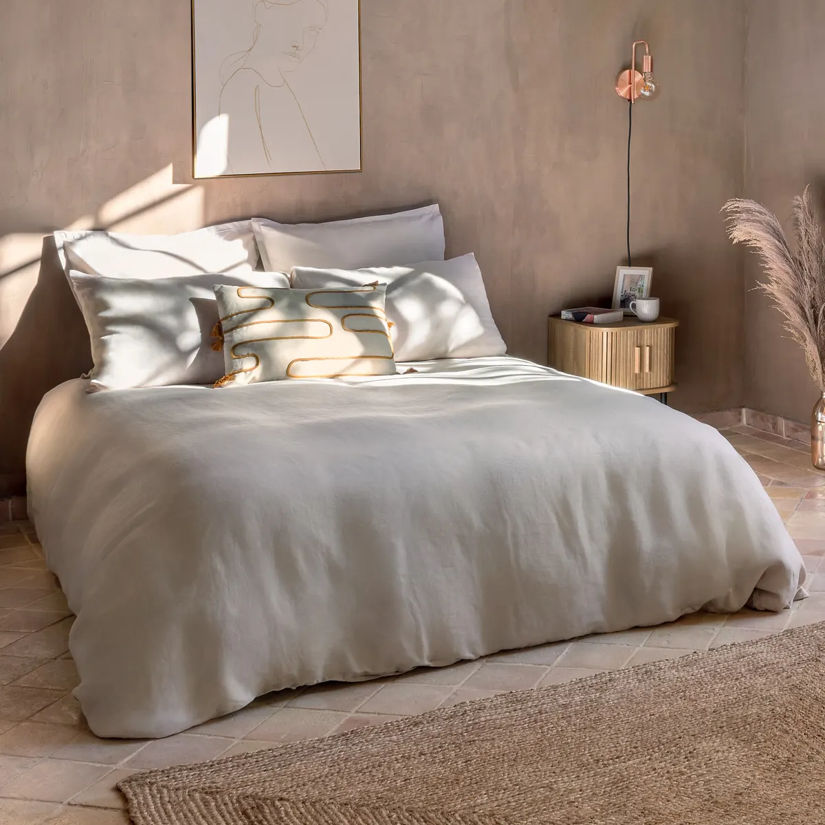 Atmosphera Linah pościel lniana, natural home decor