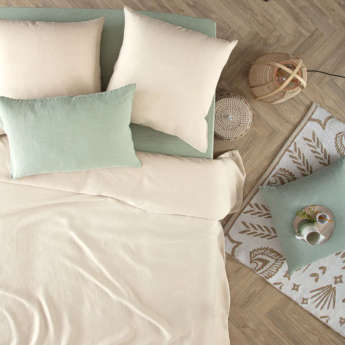 Pościel z lnu, natural home decor