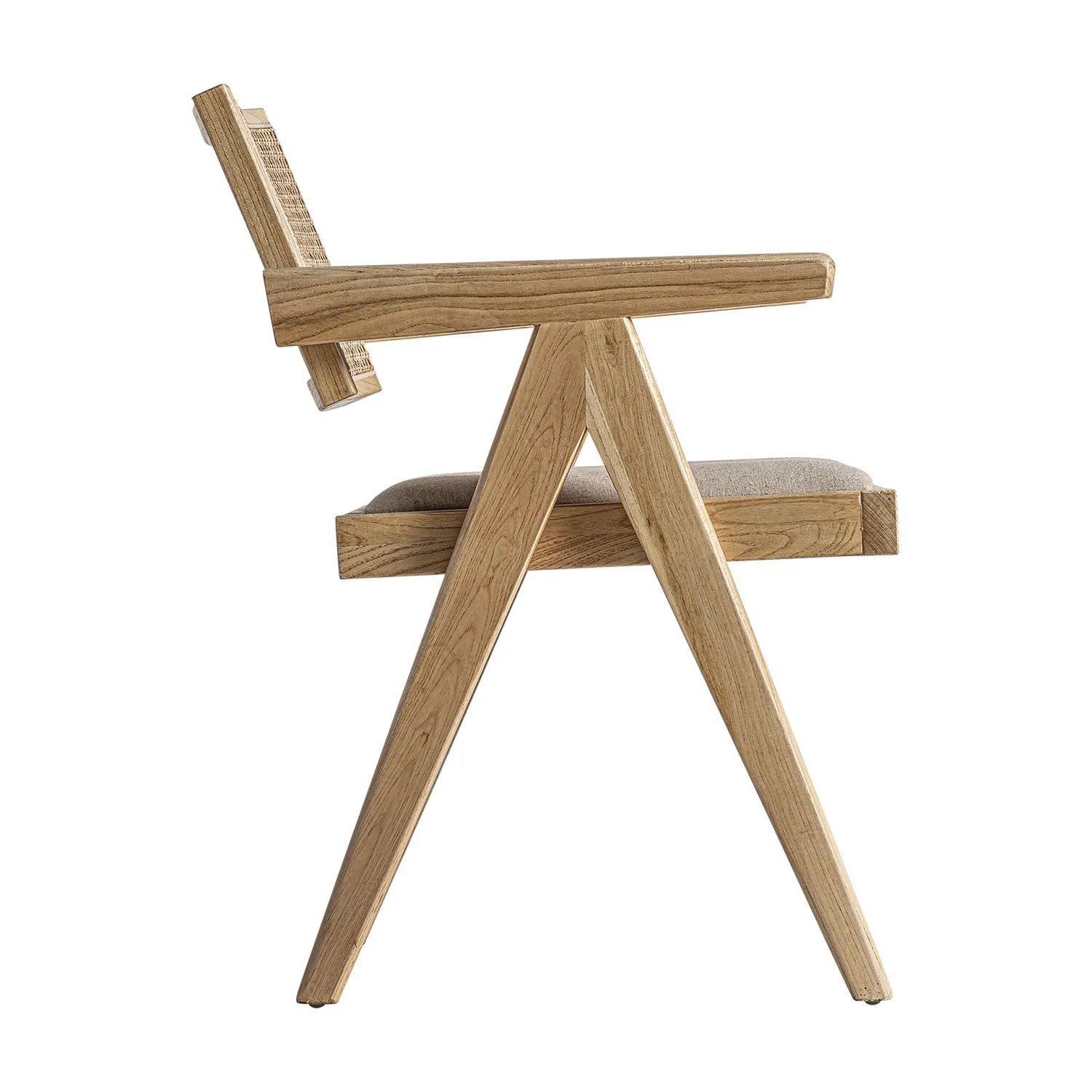 drewniane krzesło z podłokietnikami, Natural Home Decor