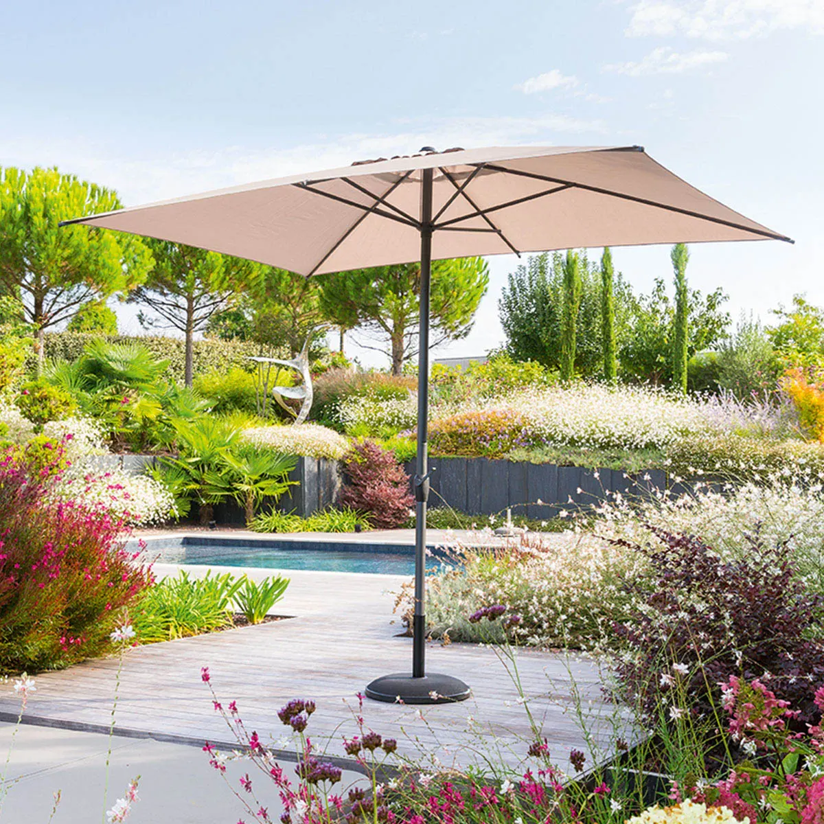parasol ogrodowy prostokątny Hesperide, sklep natural home decor