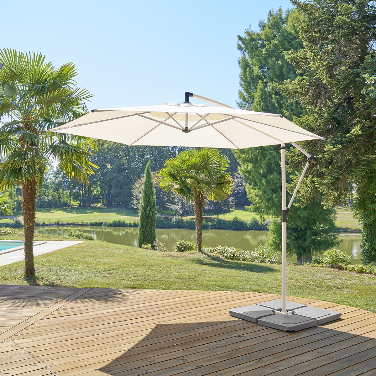 parasol ogrodowy boczny Hesperide, sklep natural home decor