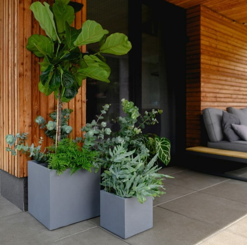 donice z włókna ceramicznego, natural home decor