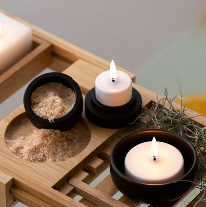 świeca led na pilota, natural home decor
