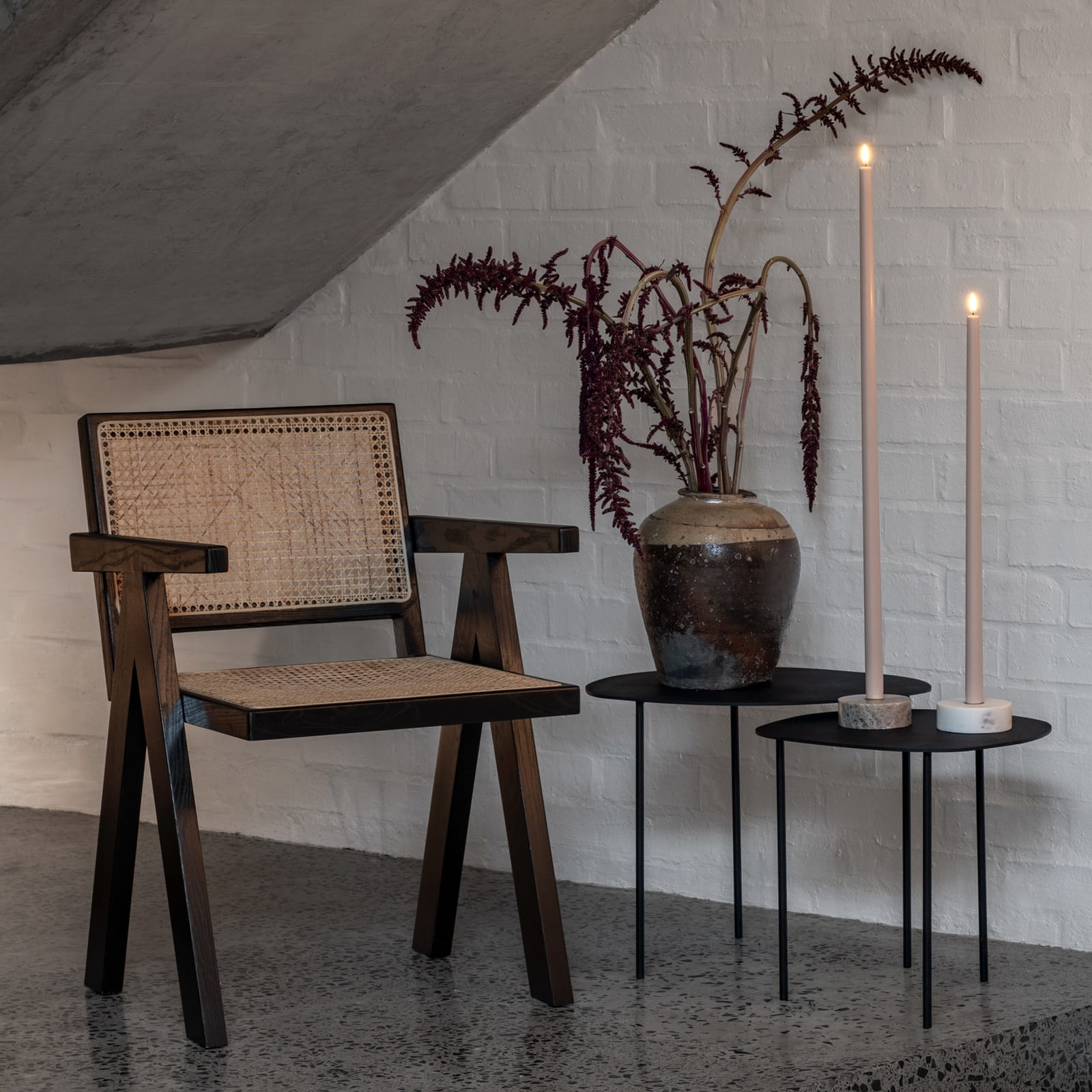 świeca led na pilota, natural home decor