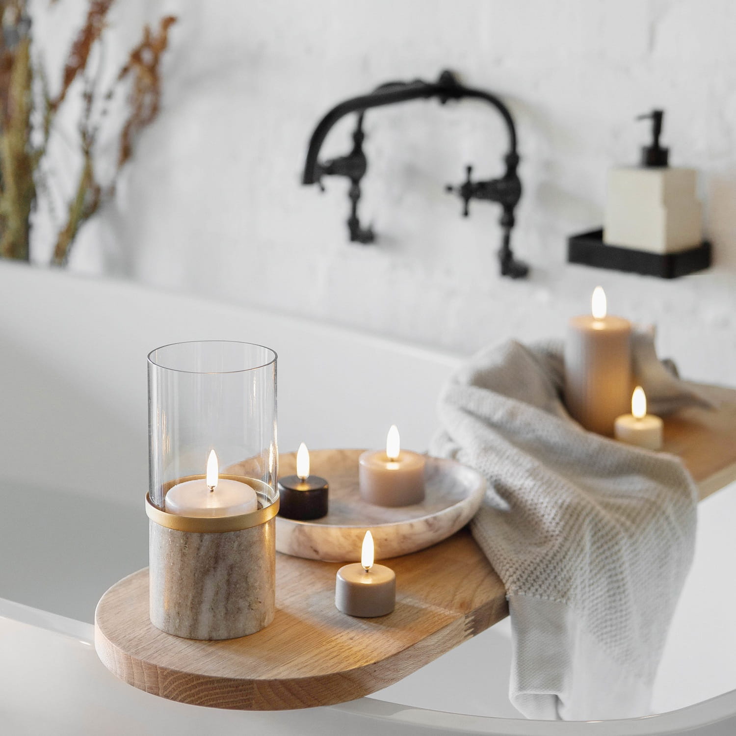 marmurowa latarnia, Natural Home Decor