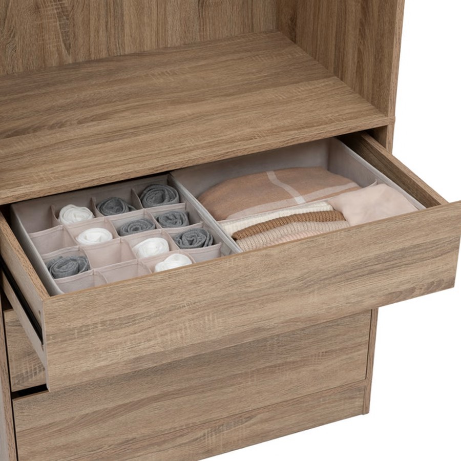 organizer na ubrania do szafy, natural home decor
