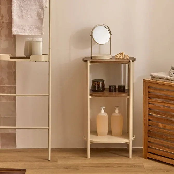 wąski regał łazienkowy, Natural Home Decor